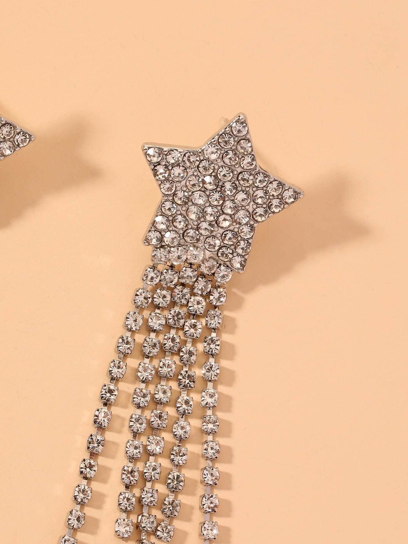 Glitrende ørepynt med perler