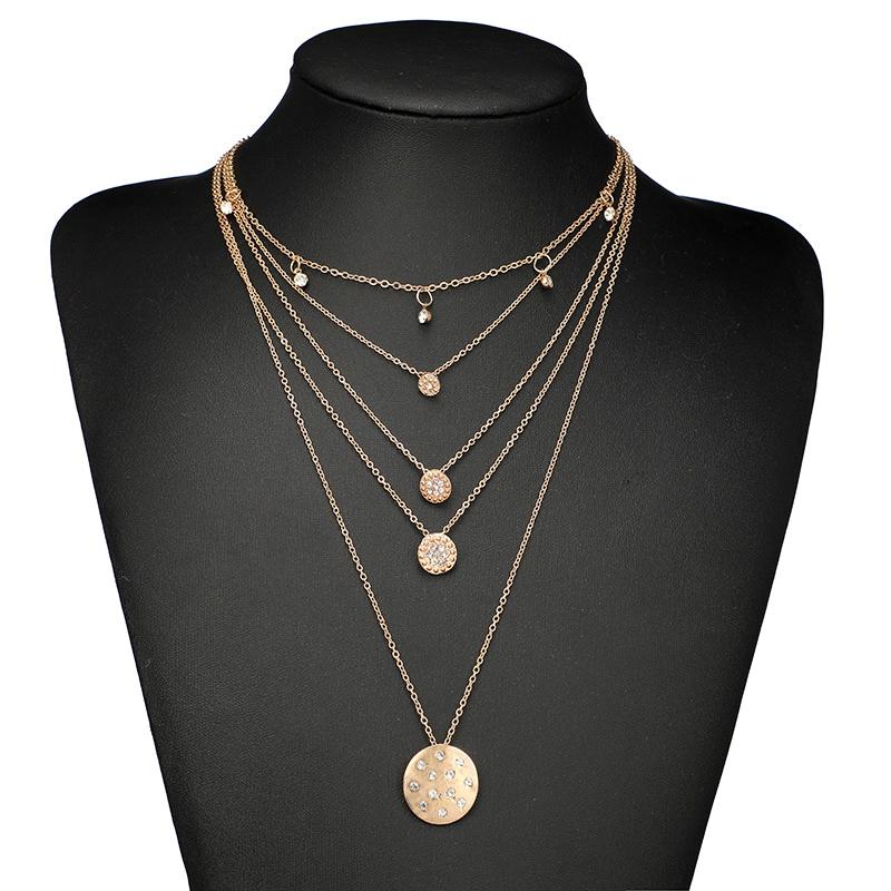 Halskjede med mynter og stener | Youtrend