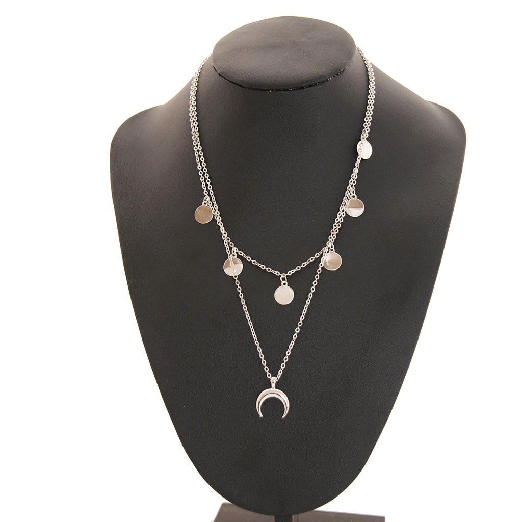 Halskjede med mynter og horn | Youtrend