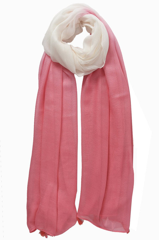 SKJERF I ROSA OG HVIT FARGE