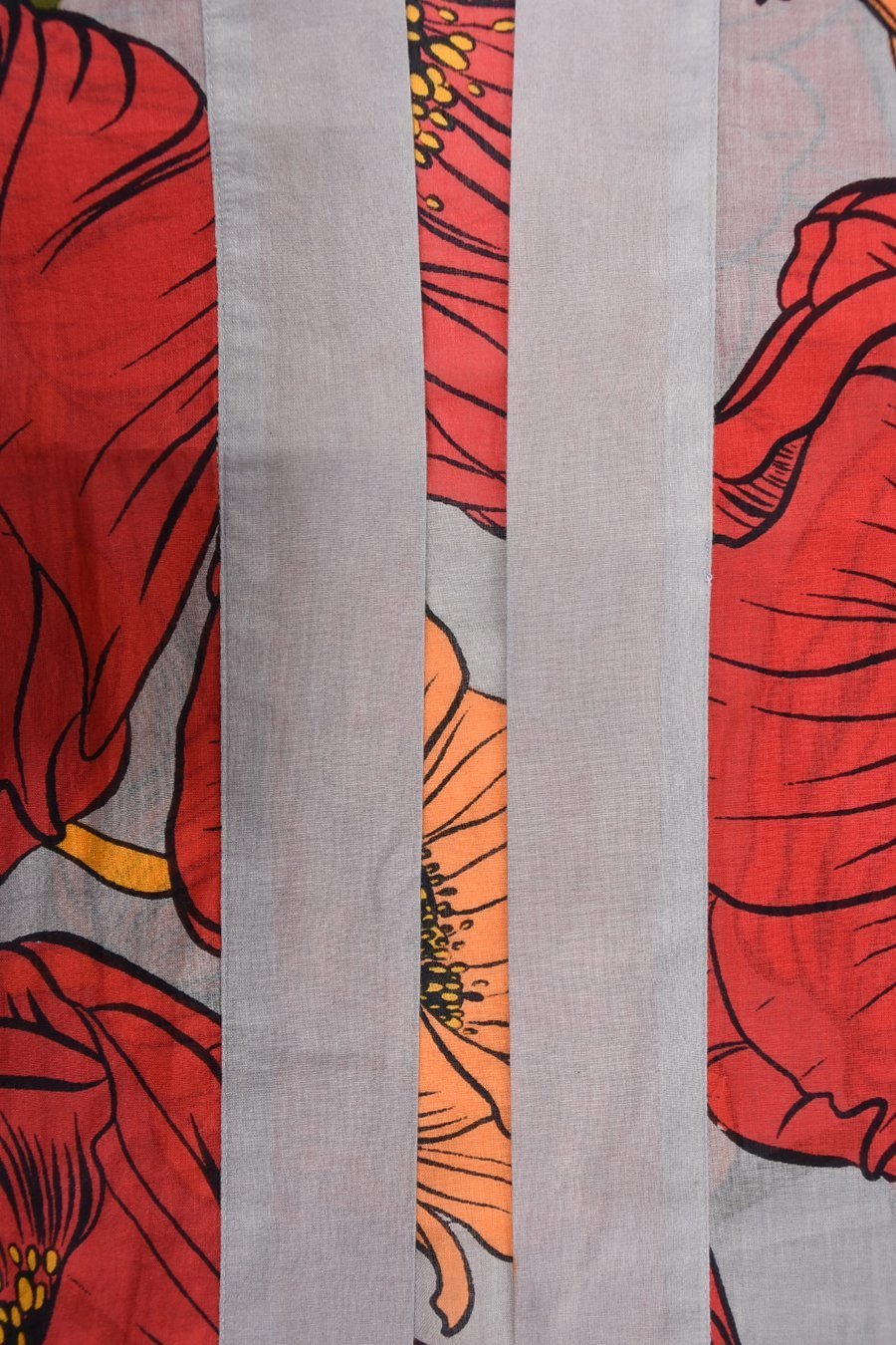 Kimono Fuchsia Orange Floral Lang | Youtrend