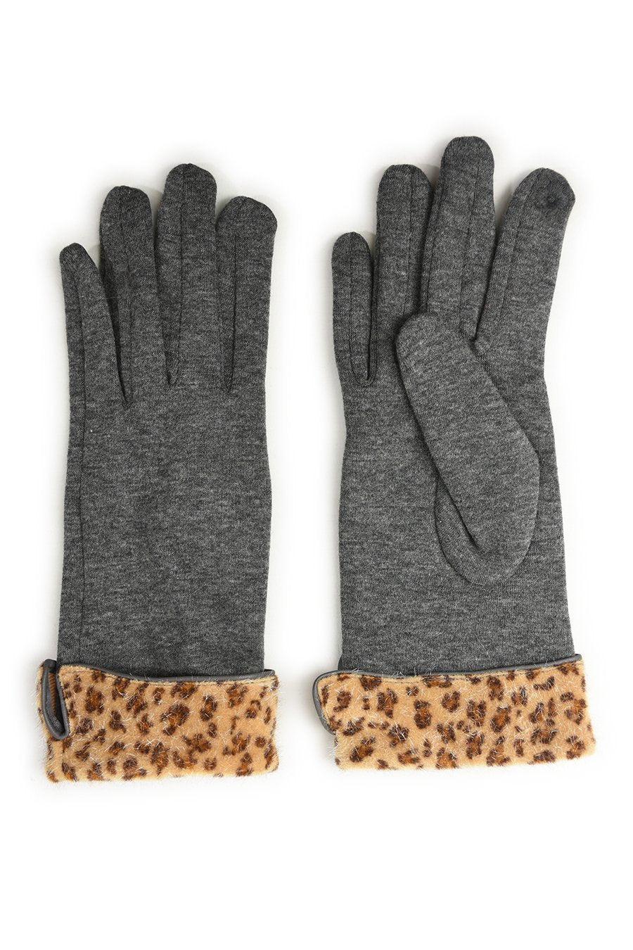 Hansker med leopard Grå/Natural | Youtrend