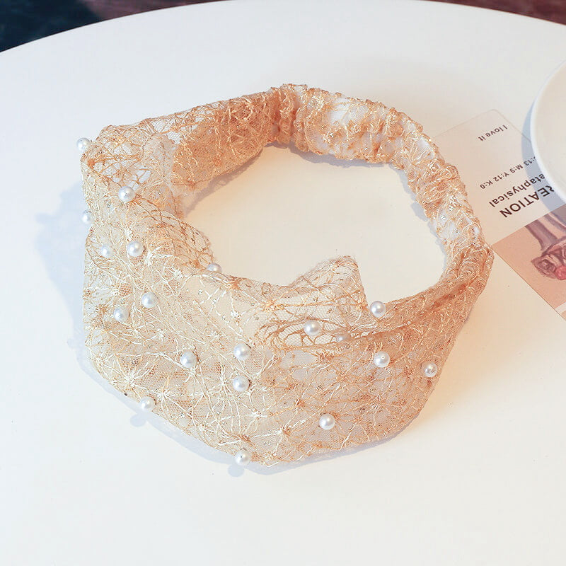 Hårbånd Lace Pearl