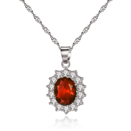 Klassisk stil Zirkon smykkesett