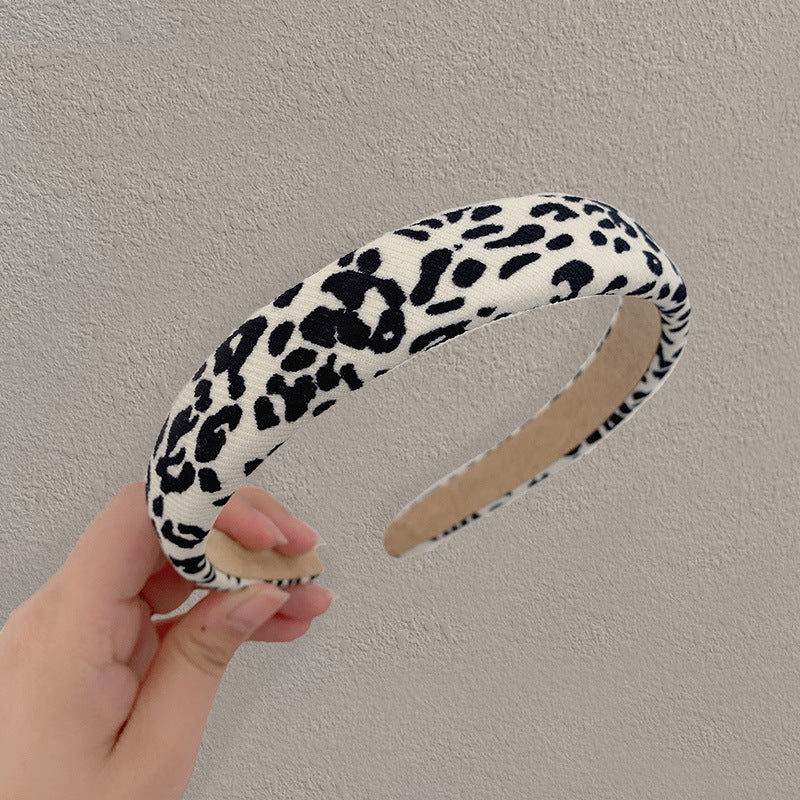 Hårbøyle og Hårstrikk matchende leopard