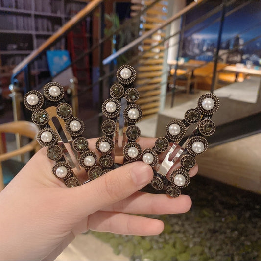 RETRO STIL PERLE HÅRSPENNE