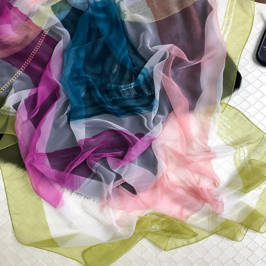 Luxus Chiffon skjerf mix farger | Youtrend
