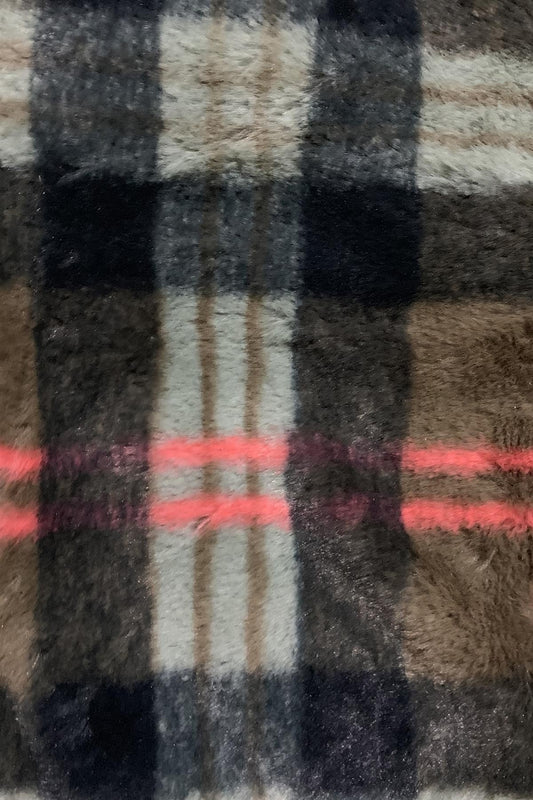 Snood skjerf myk pels Grønn/Pink | Youtrend