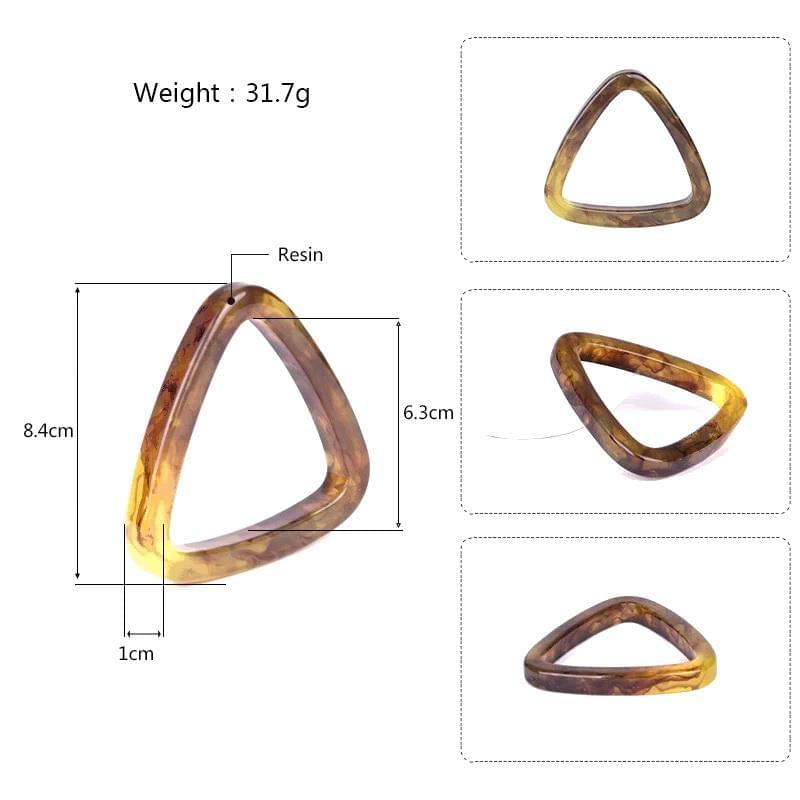 Armring Akryl Trekant