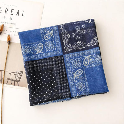 ELEGANT SKJERF I SVART OG BLÅTT FARGE