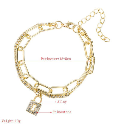 ALLOY RHINESTONES ARMBÅND