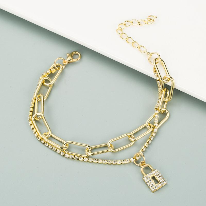 ALLOY RHINESTONES ARMBÅND