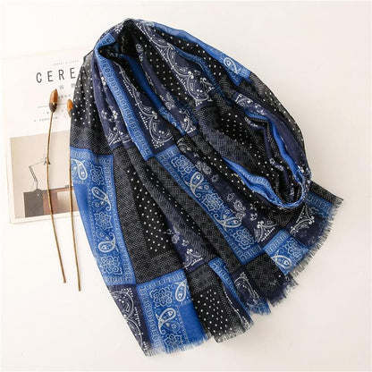 ELEGANT SKJERF I SVART OG BLÅTT FARGE