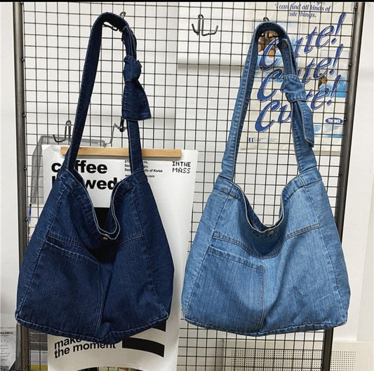 DENIM SKULDERVESKE