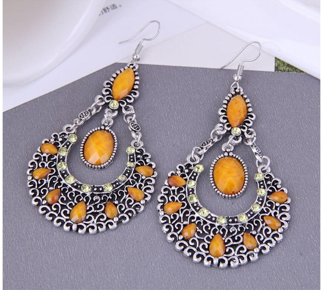 ALLOY DRÅPEFORMET ØREPYNT