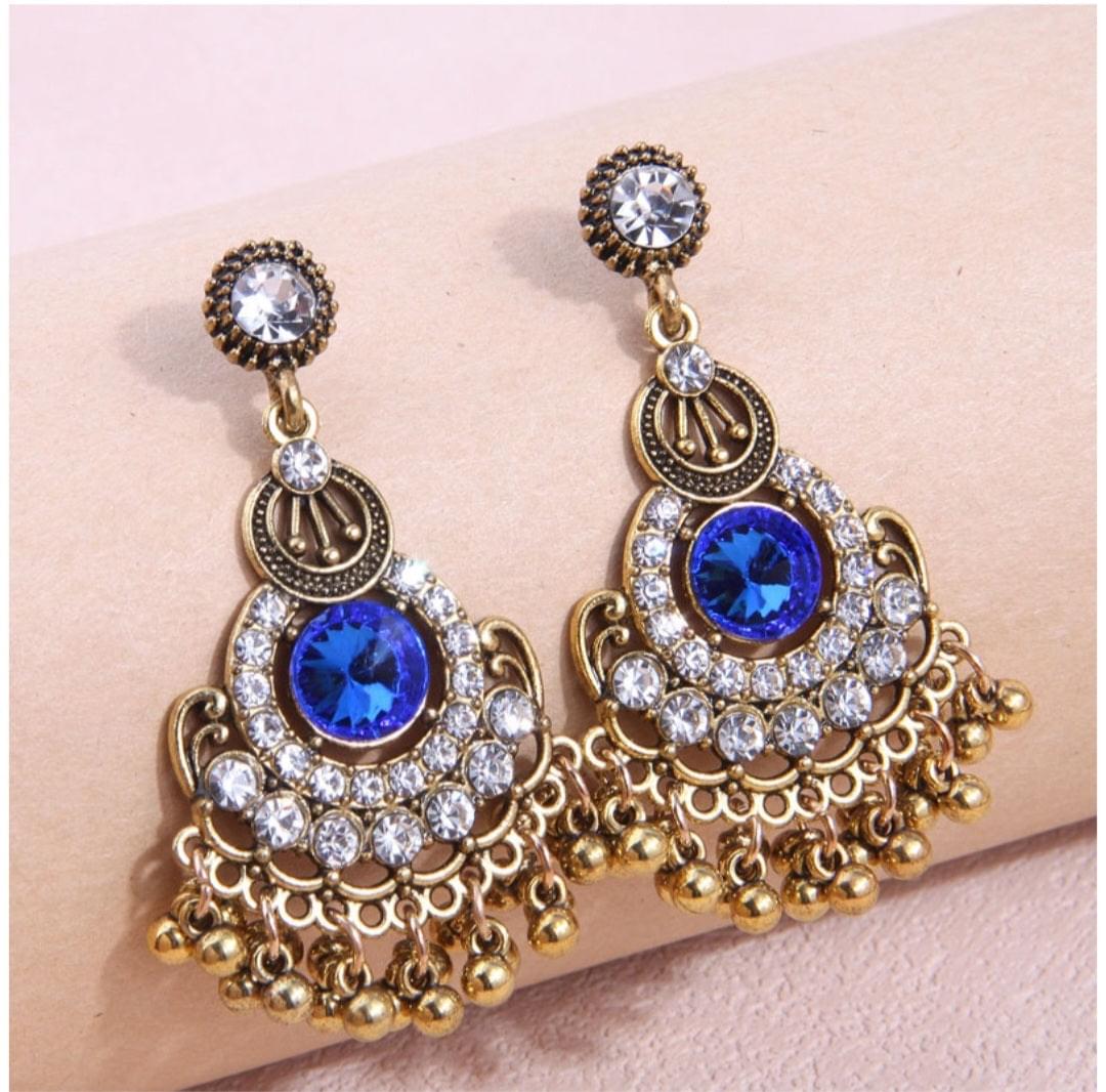 BLUE TASSEL DROP ØREPYNT