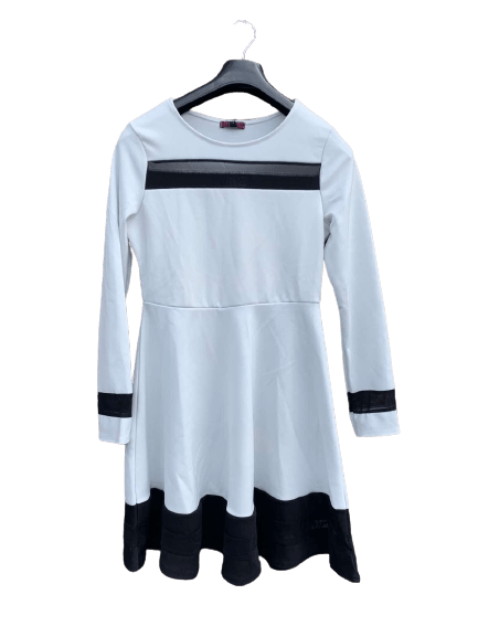 A-lineskåret kjole i polyester