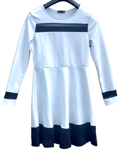 A-lineskåret kjole i polyester