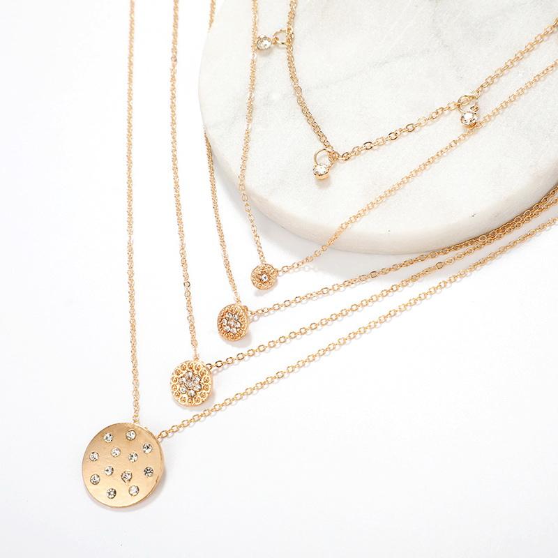 Halskjede med mynter og stener | Youtrend