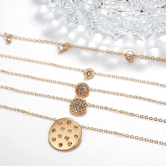 Halskjede med mynter og stener | Youtrend