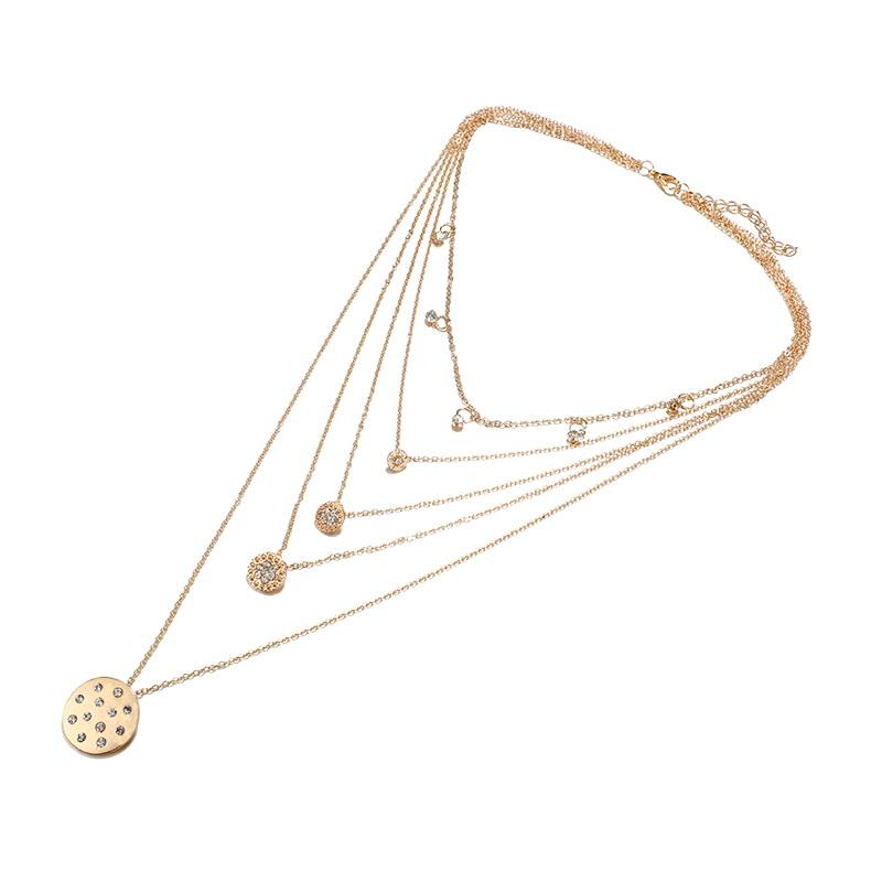 Halskjede med mynter og stener | Youtrend