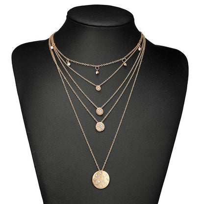 Halskjede med mynter og stener | Youtrend