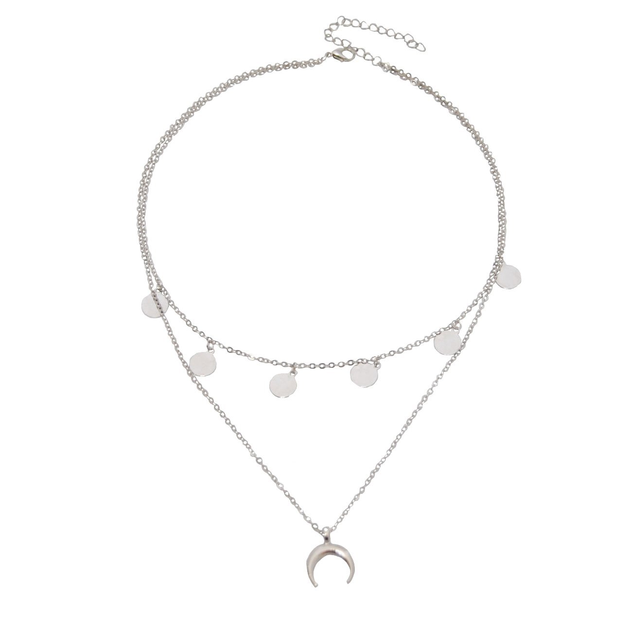 Halskjede med mynter og horn | Youtrend