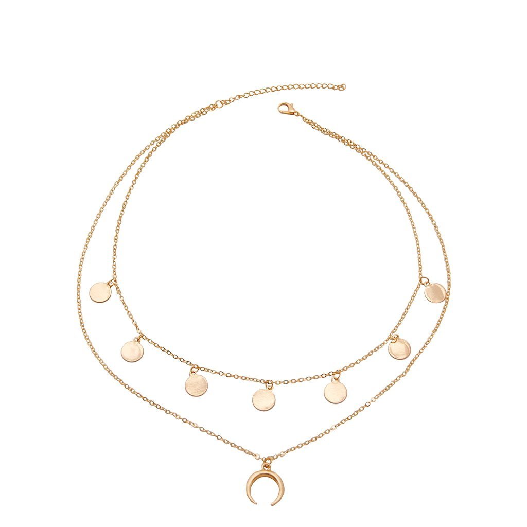 Halskjede med mynter og horn | Youtrend