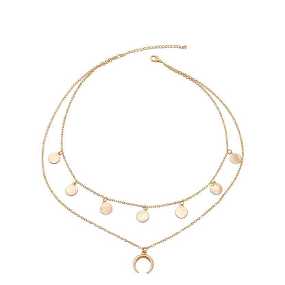 Halskjede med mynter og horn | Youtrend