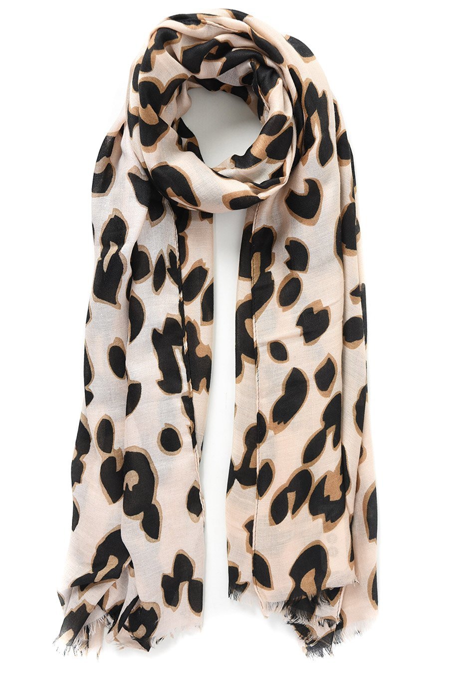 Skjerf lang Creme Sort | Youtrend