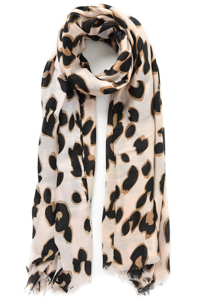 Skjerf lang Creme Sort | Youtrend