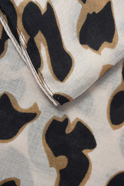 Skjerf lang Creme Sort | Youtrend