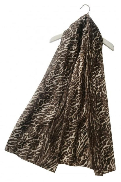 Skjerf Safari Leopard print Brun | Youtrend
