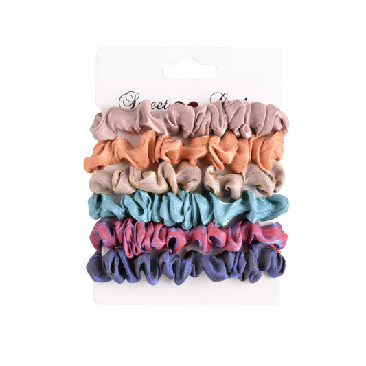 VELOUR SCRUNCHIES I 5 PK