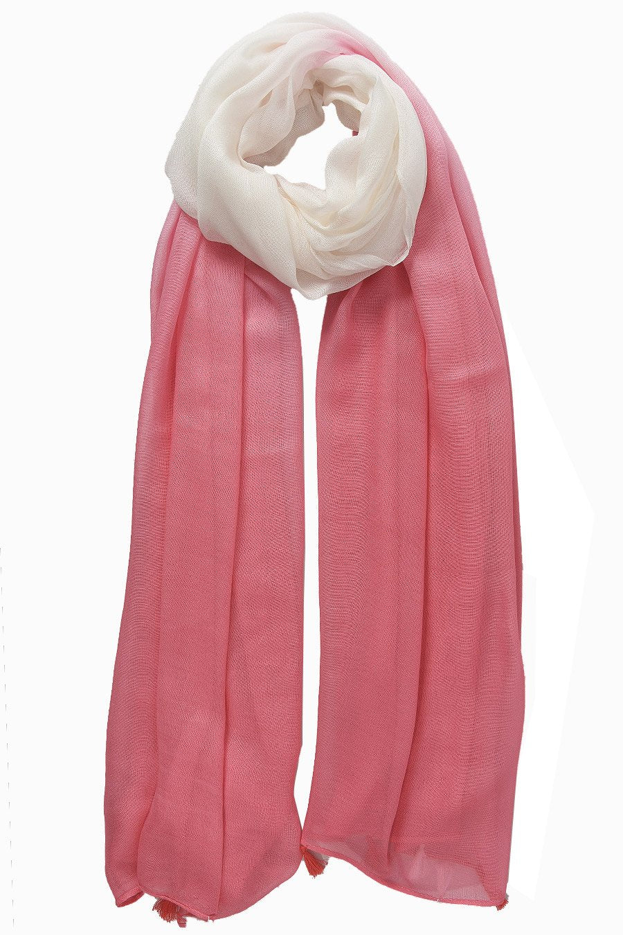 SKJERF I ROSA OG HVIT FARGE