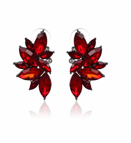 Øredobber Charm Rhinestone Red | Youtrend