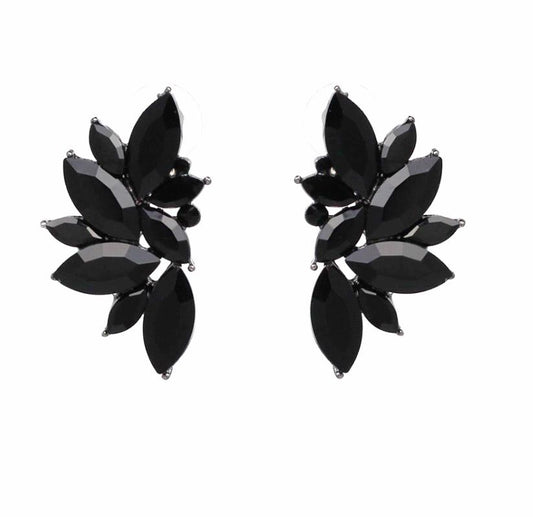 Øredobber Charm Rhinestone Black | Youtrend