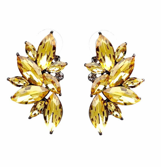 Øredobber Charm Rhinestone Golden | Youtrend