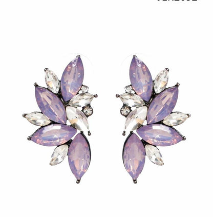 Øredobber Charm Rhinestone Purple | Youtrend