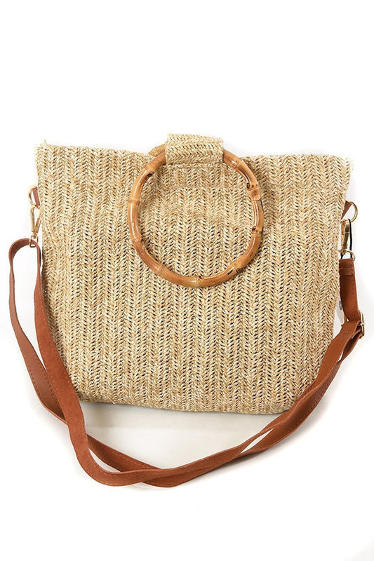 Veske Strå Rattan Mørk | Youtrend