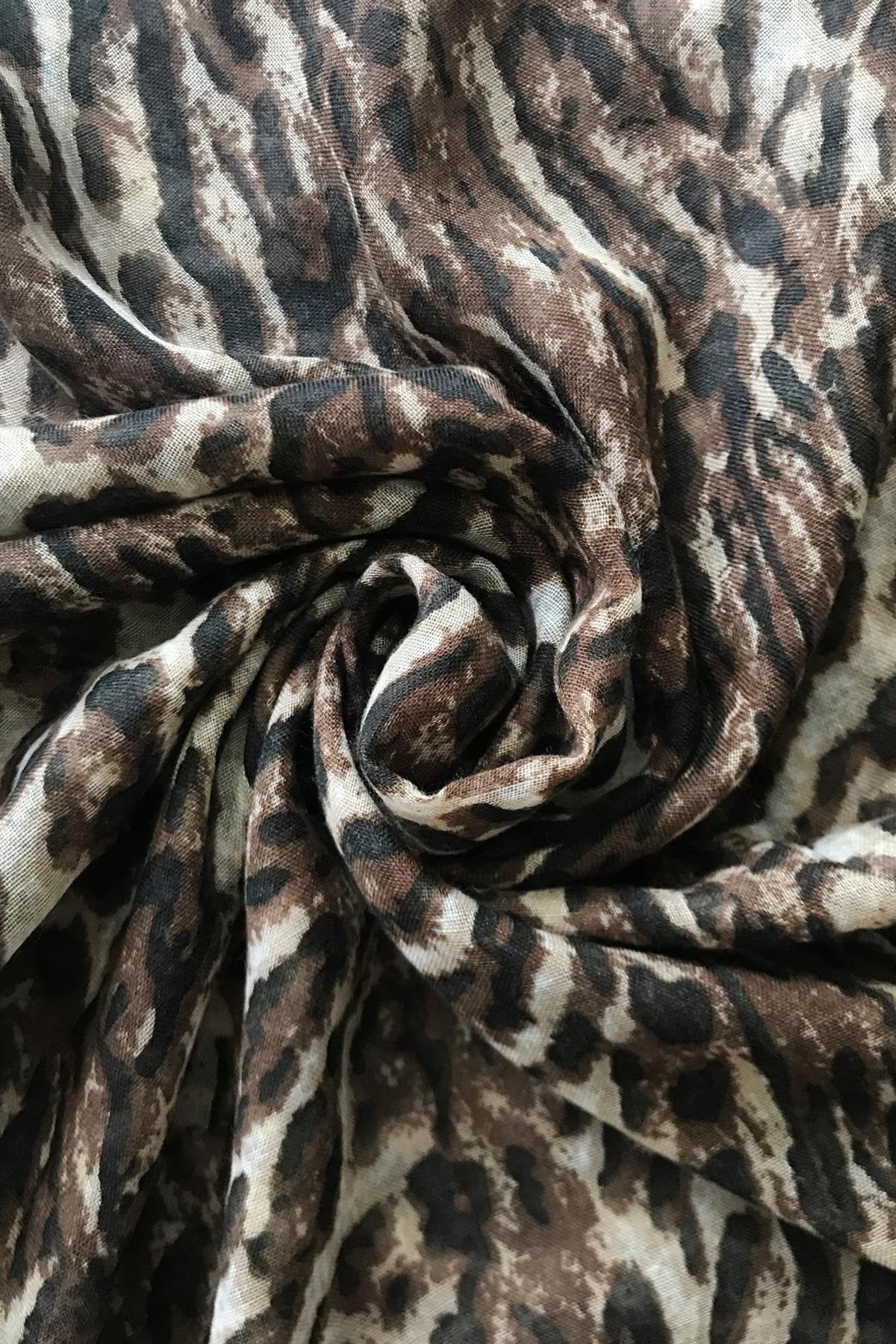 Skjerf Safari Leopard print Brun | Youtrend