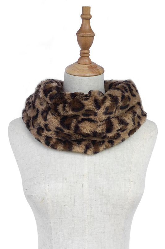 Snood skjerf myk pels Camel | Youtrend