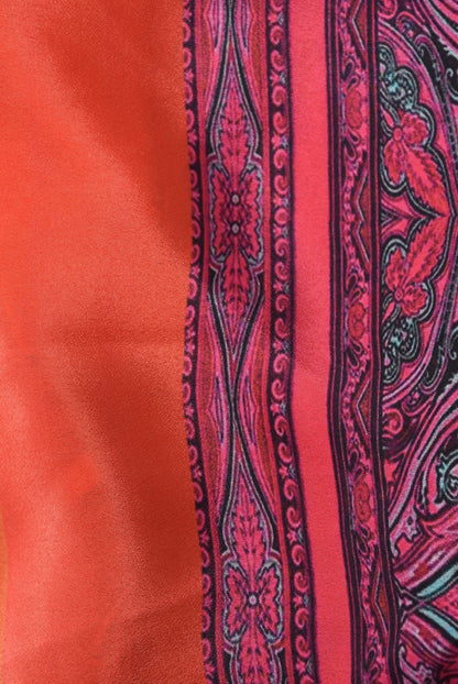 Kimono Coral Abstrakt Print Kort | Youtrend
