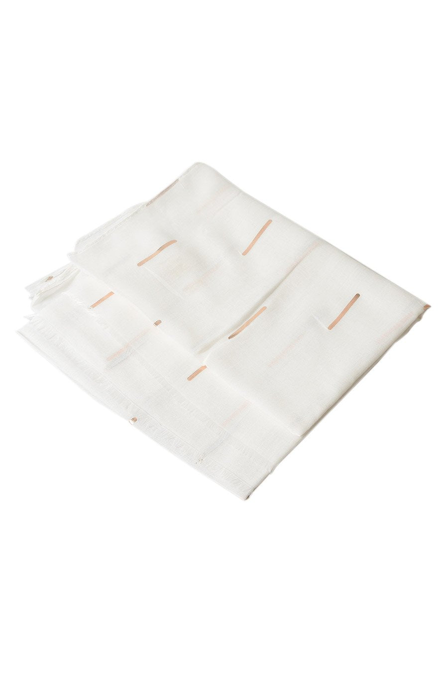 SKJERF HVIT MED GULLFARGET DETALJER