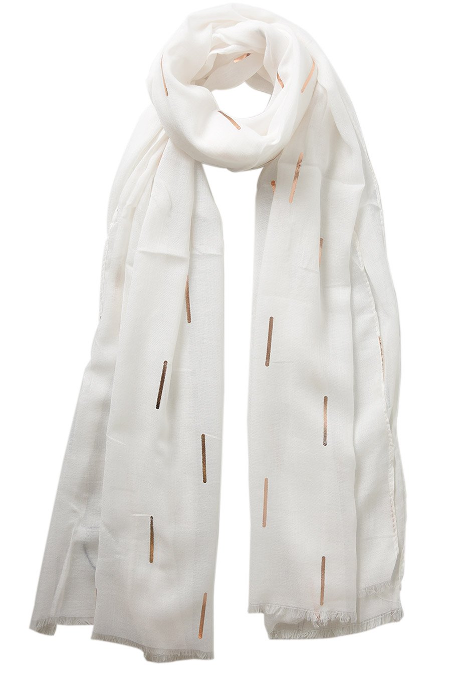 SKJERF HVIT MED GULLFARGET DETALJER