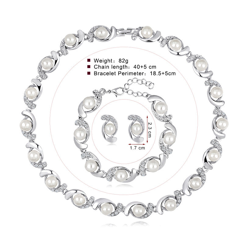 Smykkesett med perler