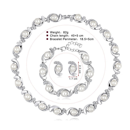 Smykkesett med perler