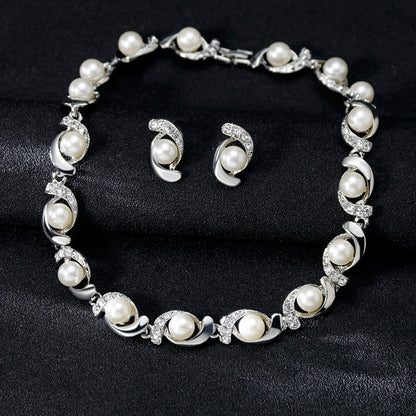 Smykkesett med perler