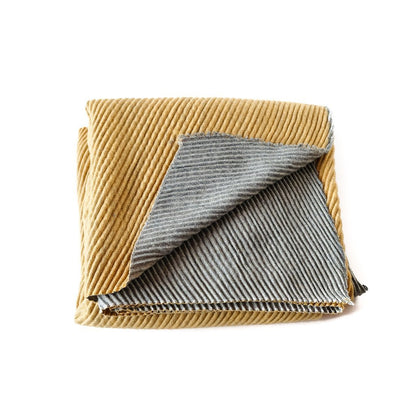 Skjerf soft gul/grå | Youtrend