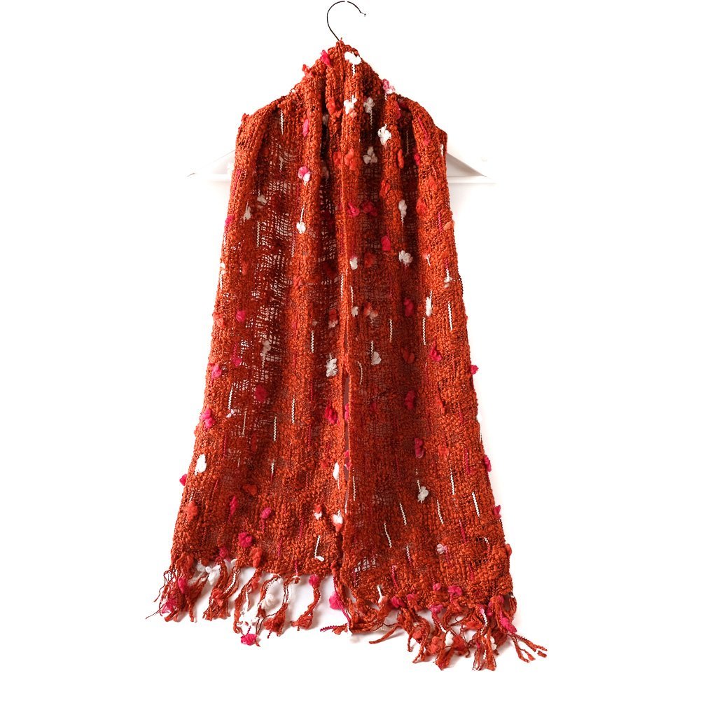 Thai skjerf med Puff rød | Youtrend